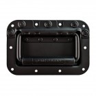 Heavy Duty Medium Black Recessed Handle with Rivet Protection
